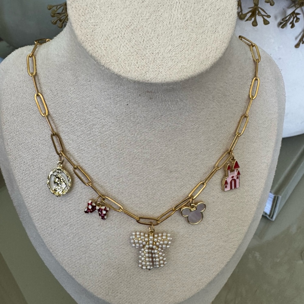 Disney Inspired Necklace with Charms